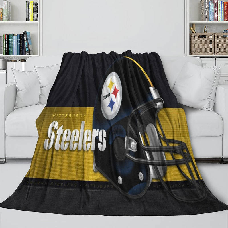 Pittsburgh Steelers Blanket Fleece Blanket Throw Blankets Plush Blanket