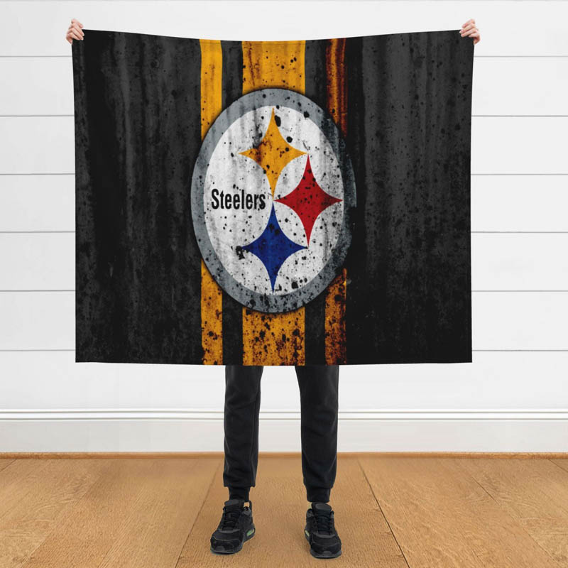 Pittsburgh Steelers Blanket Fleece Blanket Throw Blankets Plush Blankets