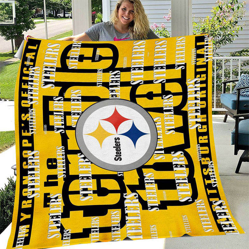 Pittsburgh Steelers Blanket Fleece Blankets Throw Plush Blanket