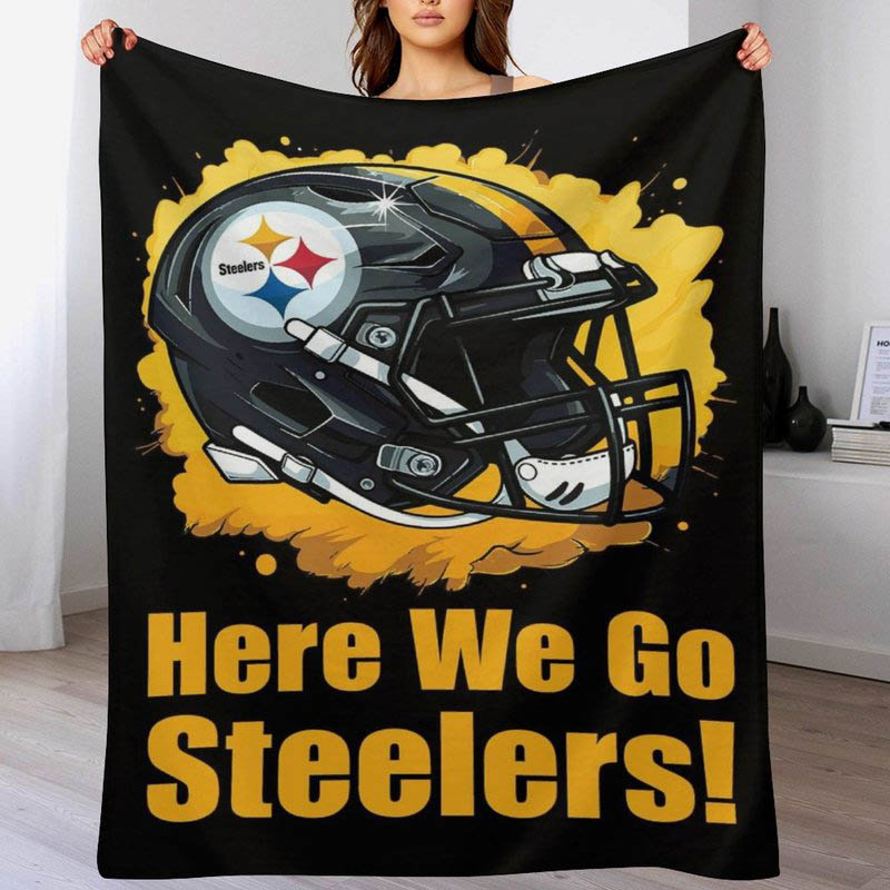 Pittsburgh Steelers Blanket Fleece Blankets Throw Plush Blankets