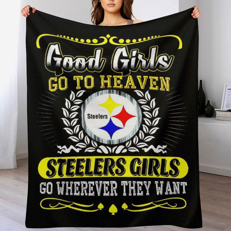 Pittsburgh Steelers Blanket Sherpa Blanket Throw Blankets Plush Blankets
