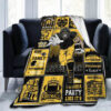 pittsburgh steelers blanket sherpa blankets throw blanket plush blanket v9