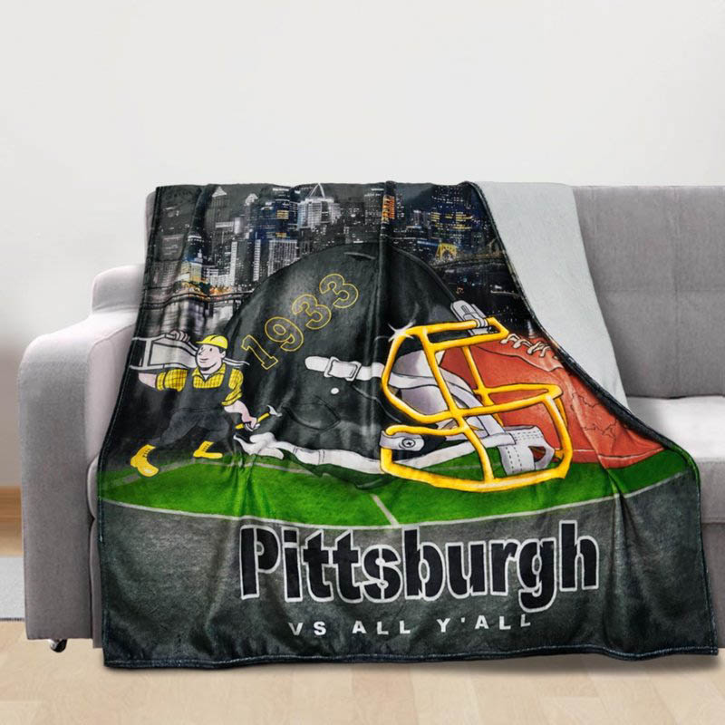 Pittsburgh Steelers Blanket Sherpa Blankets Throw Blanket Plush Blankets