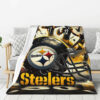 pittsburgh steelers blanket sherpa blankets throw blankets plush blankets v23 pittsburgh steelers blanket sherpa blankets throw blankets plush blankets v23