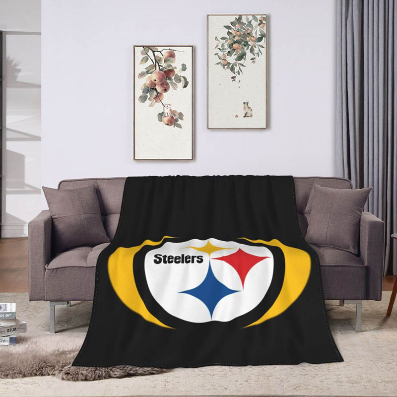 Pittsburgh Steelers Blankets Fleece Blanket Throw Plush Blankets