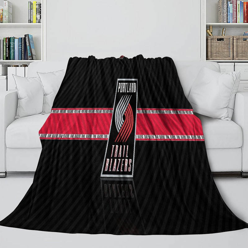 Portland Trail Blazers Blankets Fleece Blankets Throw Blanket Plush Blanket