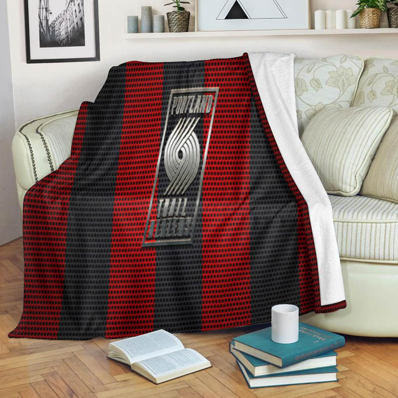 Portland Trail Blazers Blankets Fleece Blankets Throw Plush Blanket