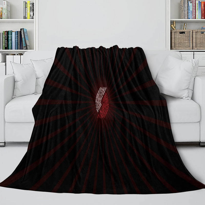 Portland Trail Blazers Blankets Fleece Blankets Throw Plush Blanket