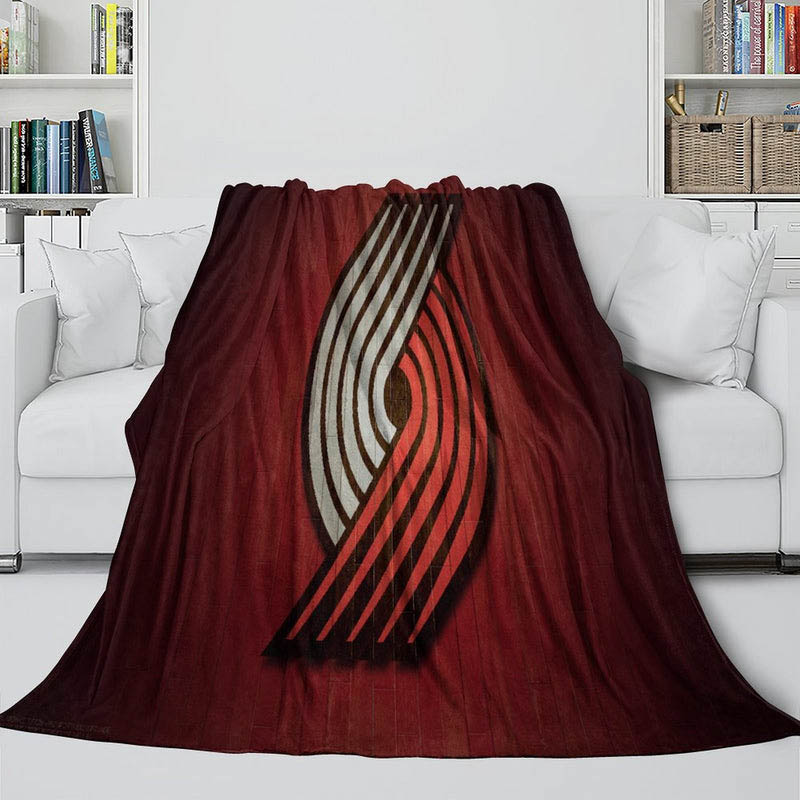 Portland Trail Blazers Blankets Sherpa Blanket Throw Blankets Plush Blankets