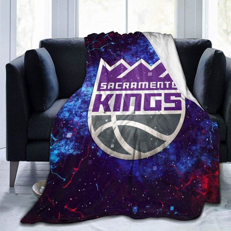 Sacramento Kings Blanket Sherpa Blankets Throw Blankets Plush Blankets