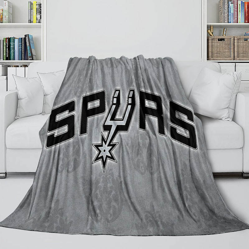 San Antonio Spurs Blanket Fleece Blanket Throw Blanket Plush Blankets