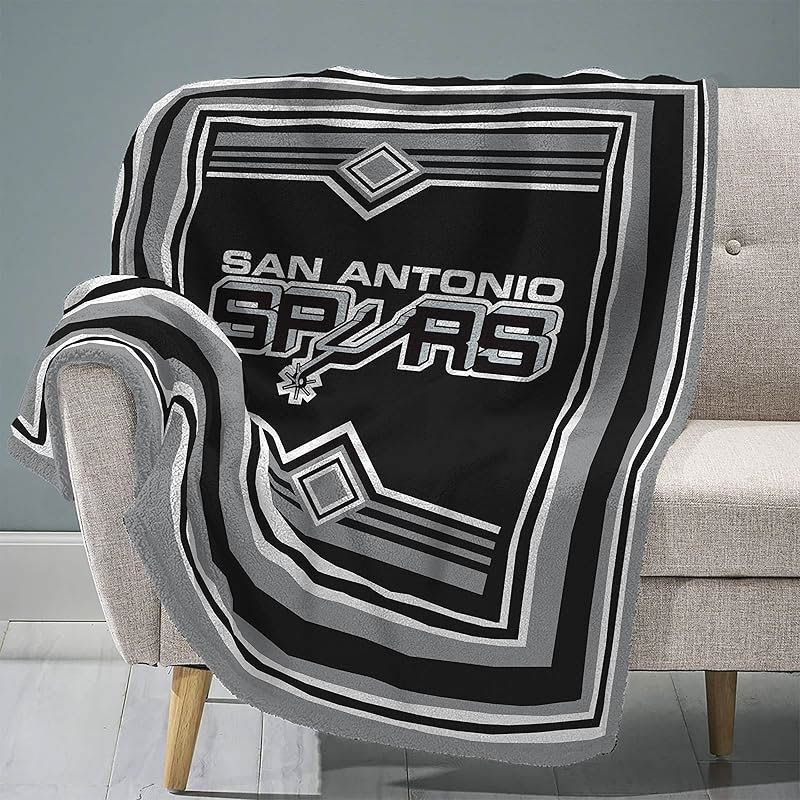 San Antonio Spurs Blankets Sherpa Blankets Throw Plush Blanket
