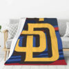 san diego padres blanket sherpa blanket throw blankets plush blanket v4