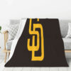 san diego padres blanket sherpa blanket throw blankets plush blankets v27