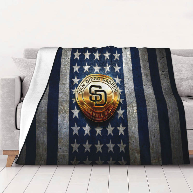 San Diego Padres Blanket Sherpa Blankets Throw Plush Blanket