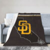 san diego padres blankets fleece blanket throw plush blankets v12