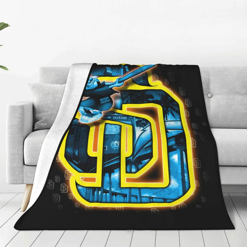 San Diego Padres Blankets Fleece Blanket Throw Plush Blankets