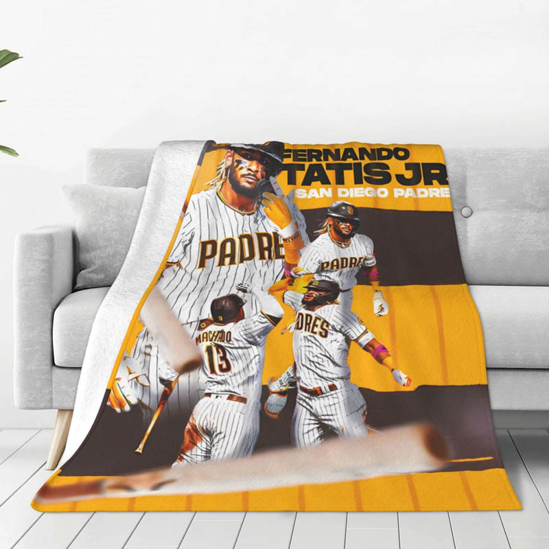 San Diego Padres Blankets Fleece Blankets Throw Plush Blanket