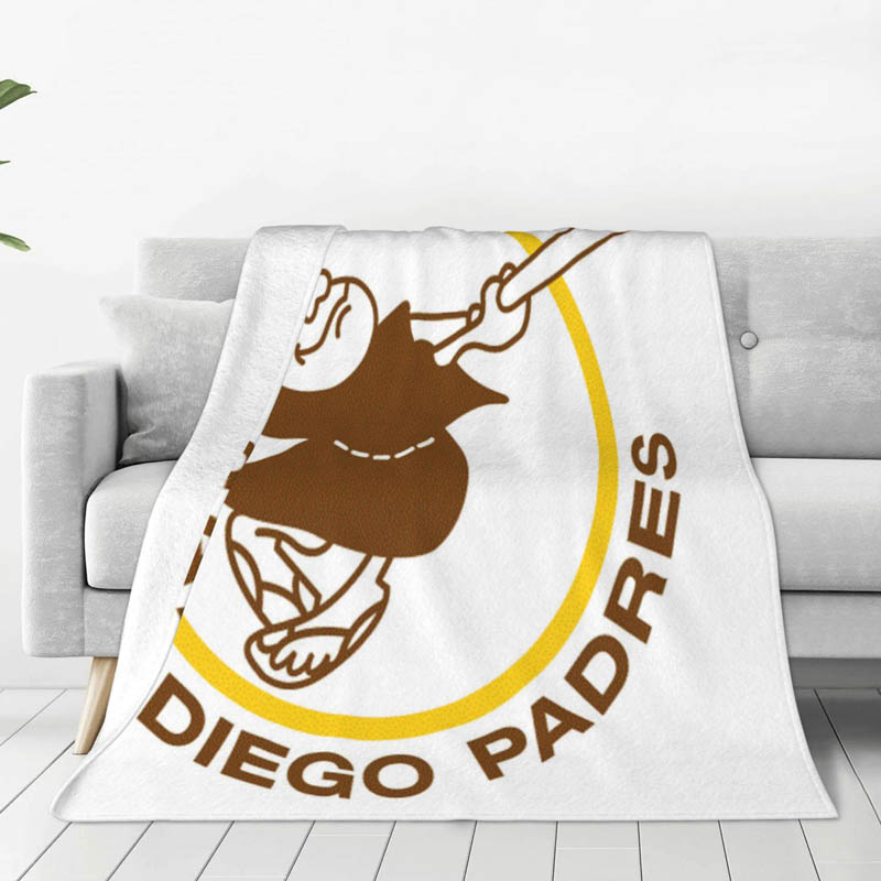San Diego Padres Blankets Sherpa Blanket Throw Blankets Plush Blanket