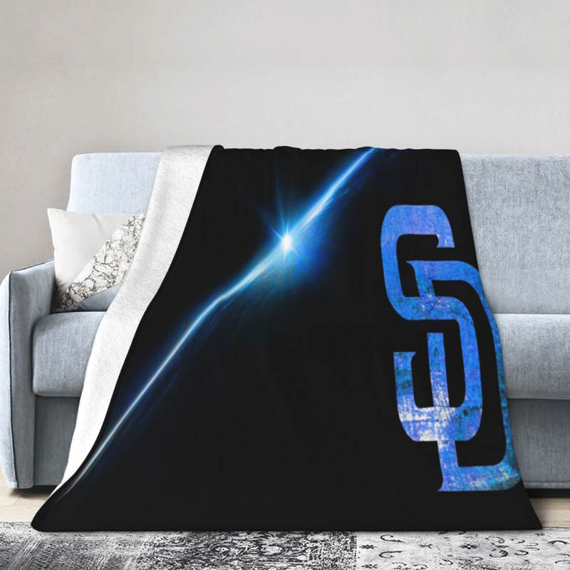 San Diego Padres Blankets Sherpa Blanket Throw Blankets Plush Blanket
