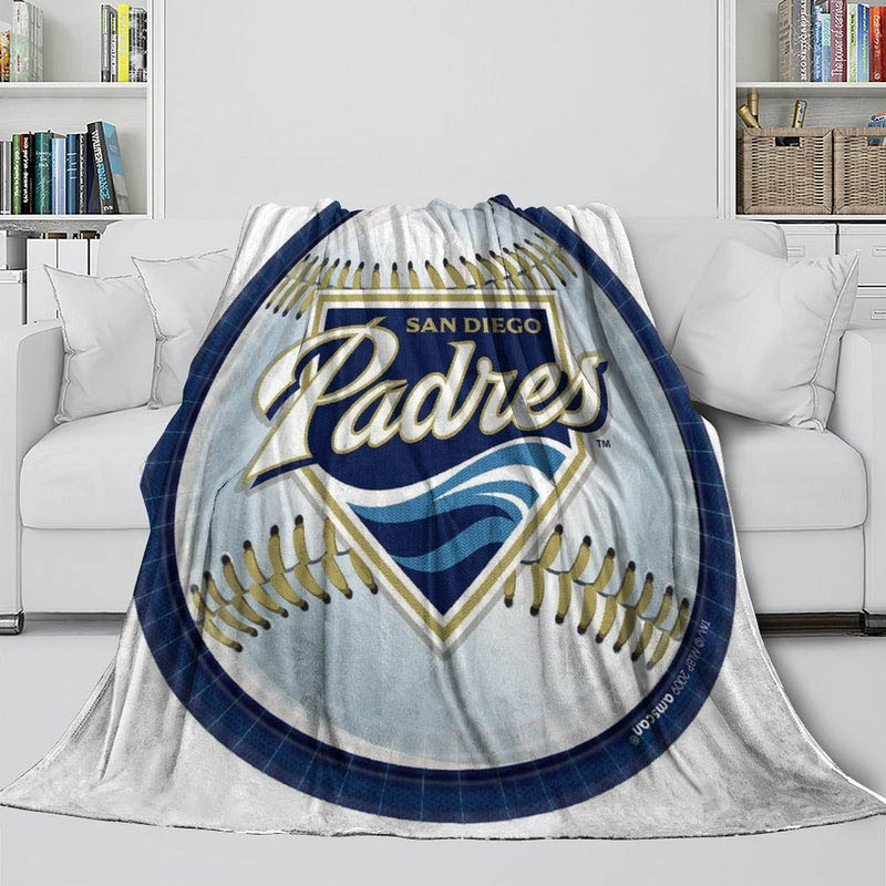 San Diego Padres Blankets Sherpa Blanket Throw Plush Blanket