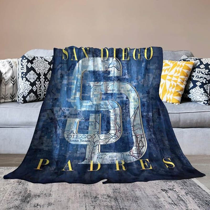 San Diego Padres Blankets Sherpa Blankets Throw Blanket Plush Blanket