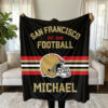 san francisco 49ers blanket fleece blanket throw blankets plush blanket v15