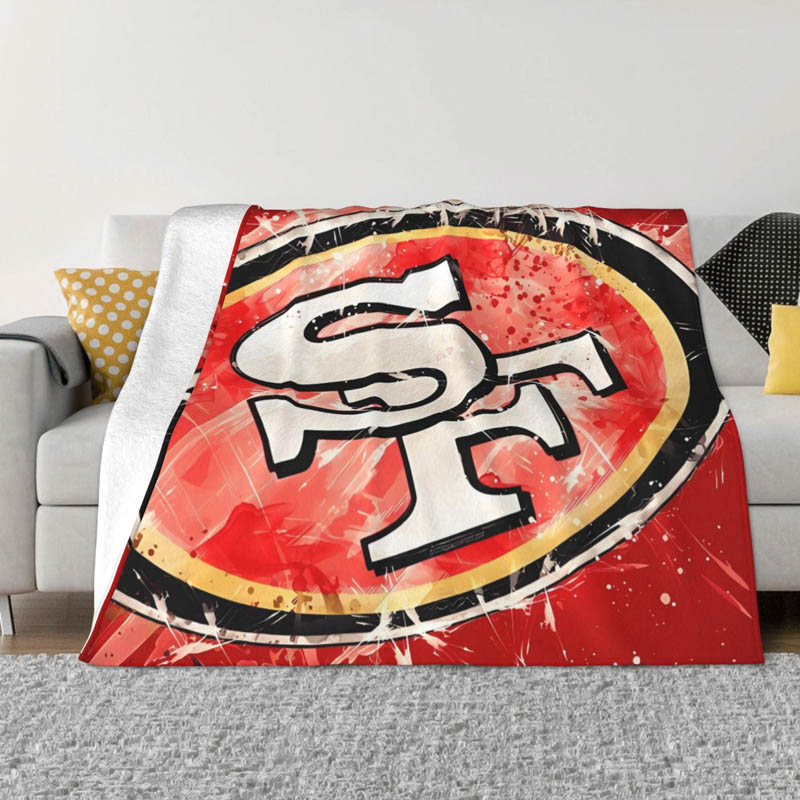 San Francisco 49ers Blanket Fleece Blanket Throw Blankets Plush Blanket