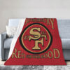 san francisco 49ers blanket fleece blanket throw plush blanket v64