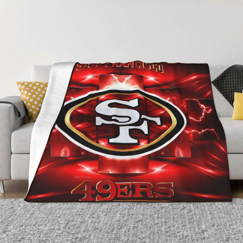 San Francisco 49ers Blanket Fleece Blankets Throw Blankets Plush Blankets