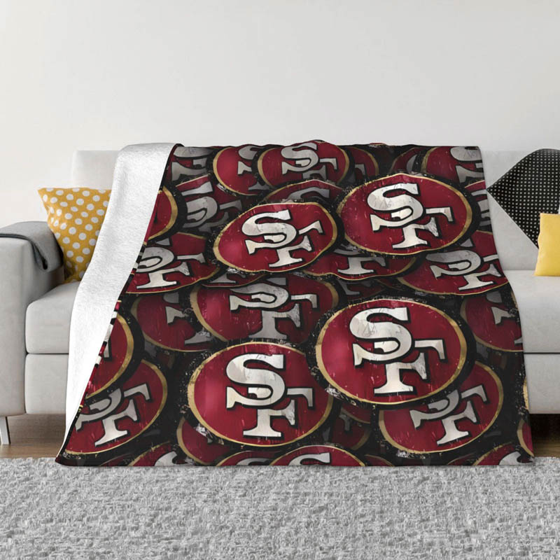 San Francisco 49ers Blanket Fleece Blankets Throw Plush Blanket