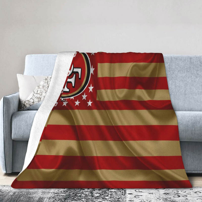San Francisco 49ers Blanket Sherpa Blanket Throw Blankets Plush Blanket