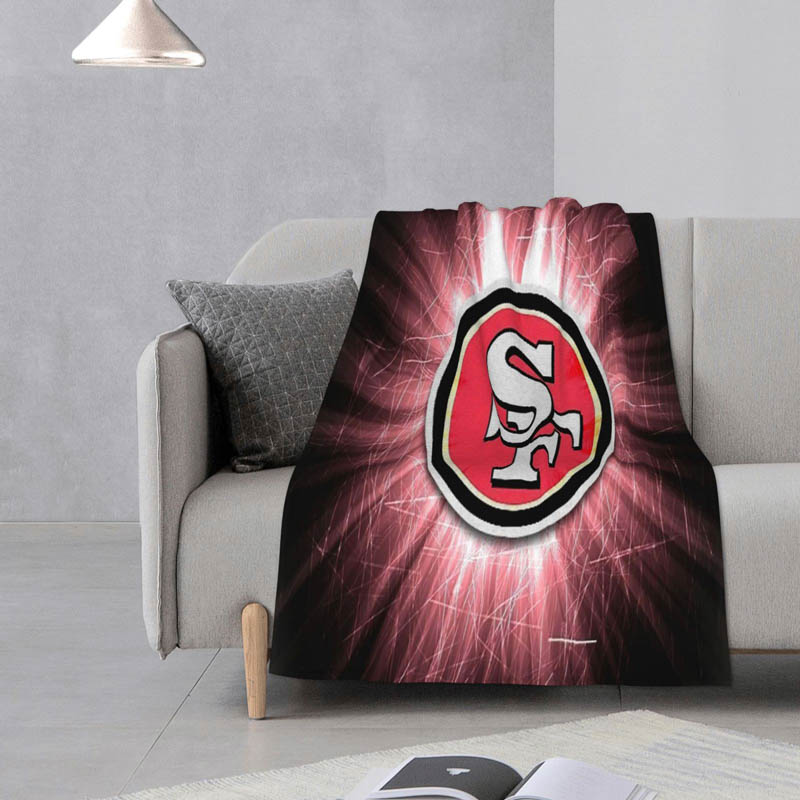 San Francisco 49ers Blanket Sherpa Blanket Throw Plush Blankets