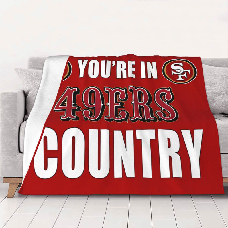 San Francisco 49ers Blanket Sherpa Blankets Throw Blanket Plush Blanket