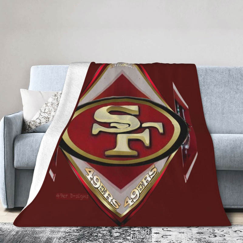 San Francisco 49ers Blanket Sherpa Blankets Throw Blankets Plush Blankets