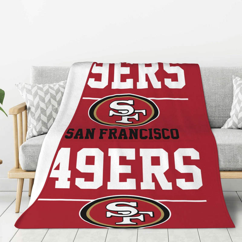 San Francisco 49ers Blanket Sherpa Blankets Throw Plush Blanket