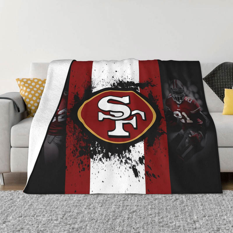 San Francisco 49ers Blanket Sherpa Blankets Throw Plush Blanket