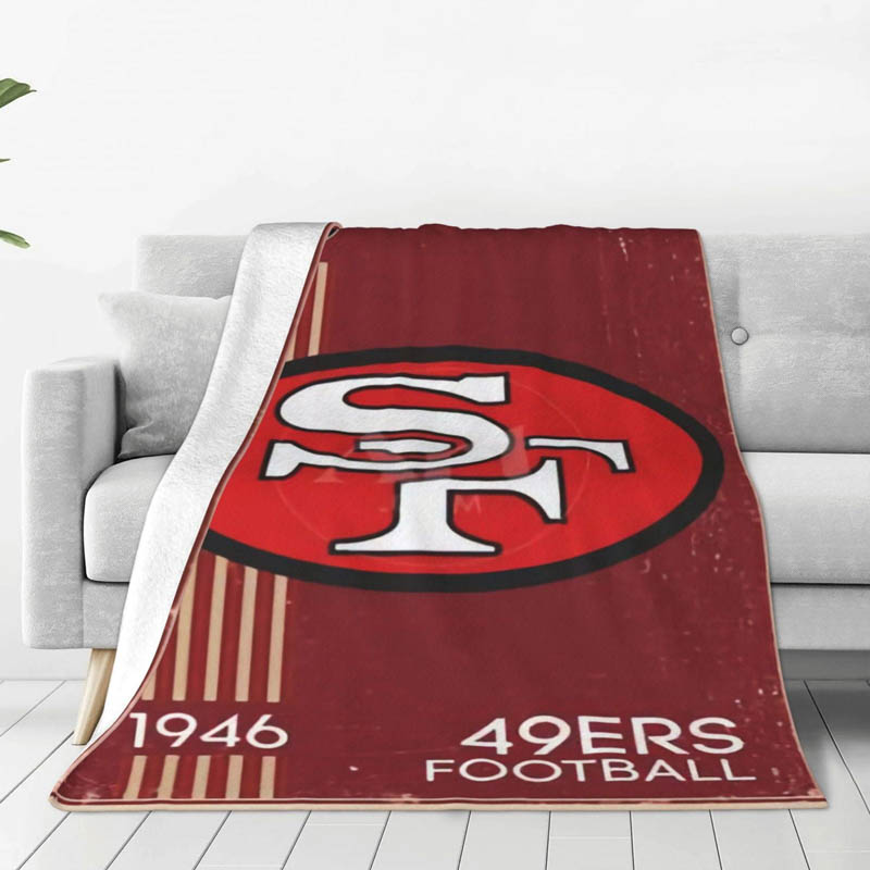 San Francisco 49ers Blanket Sherpa Blankets Throw Plush Blanket