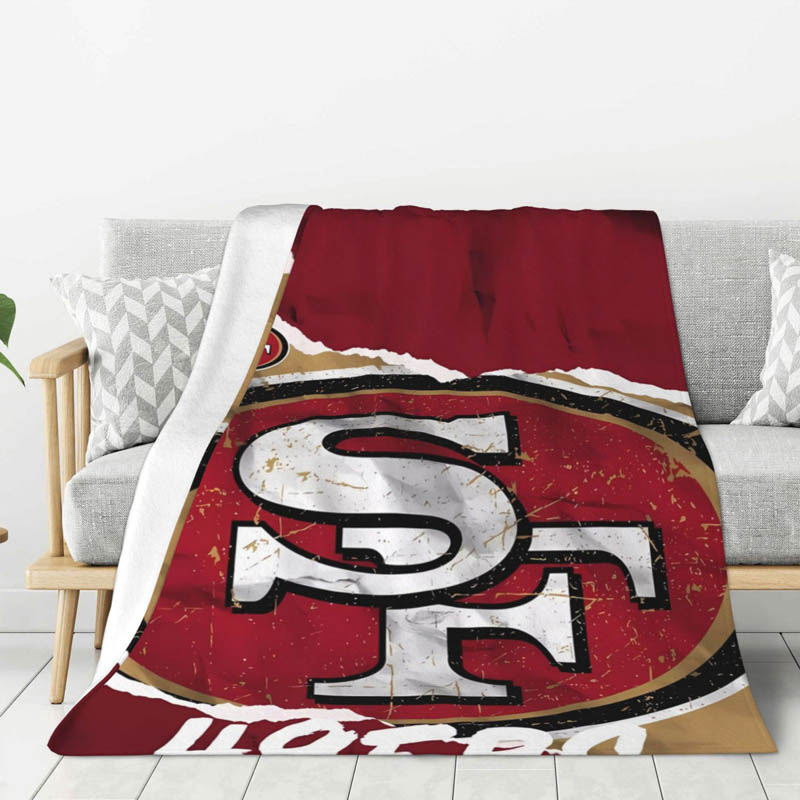 San Francisco 49ers Blanket Sherpa Blankets Throw Plush Blanket