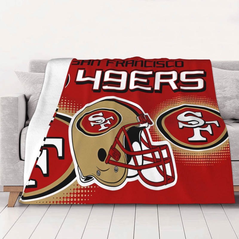 San Francisco 49ers Blanket Sherpa Blankets Throw Plush Blankets