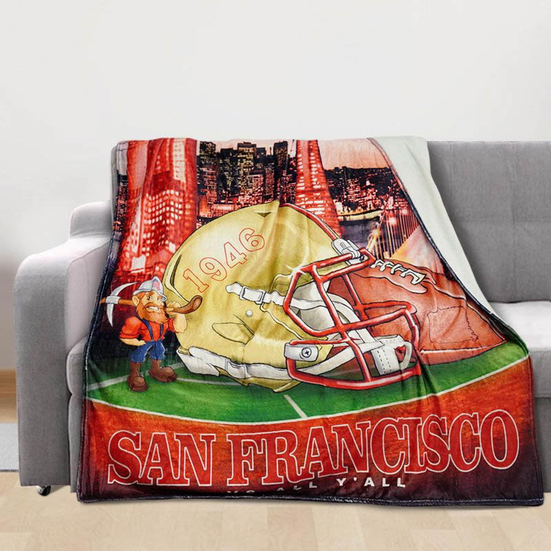 San Francisco 49ers Blankets Fleece Blanket Throw Blankets Plush Blankets