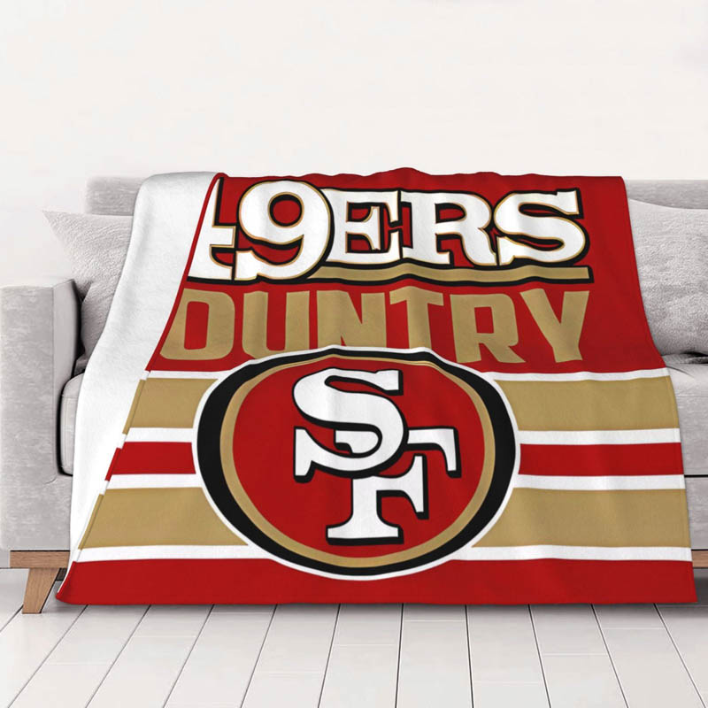 San Francisco 49ers Blankets Fleece Blanket Throw Plush Blanket