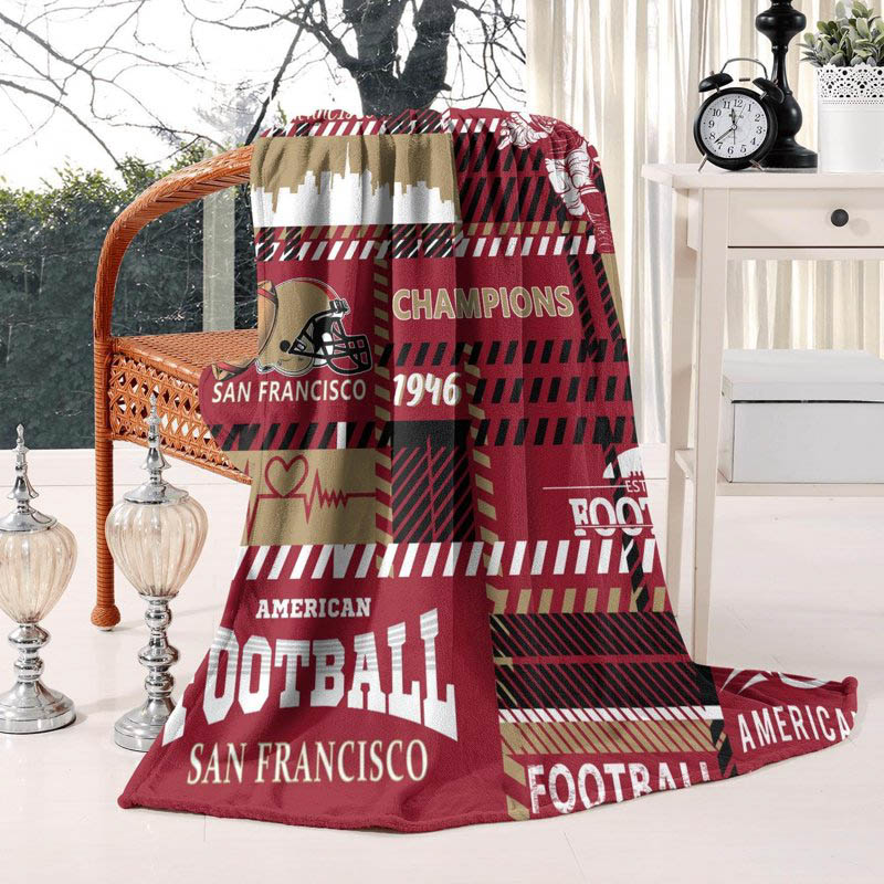 San Francisco 49ers Blankets Fleece Blankets Throw Blankets Plush Blanket