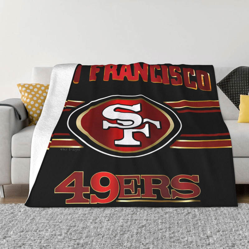San Francisco 49ers Blankets Sherpa Blanket Throw Blankets Plush Blanket