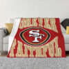 san francisco 49ers blankets sherpa blanket throw blankets plush blanket v60