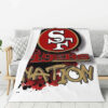 san francisco 49ers blankets sherpa blanket throw plush blankets v58