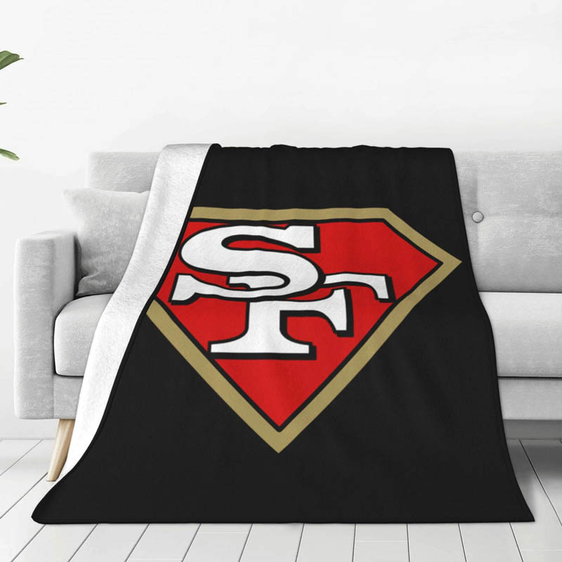 San Francisco 49ers Blankets Sherpa Blankets Throw Plush Blankets
