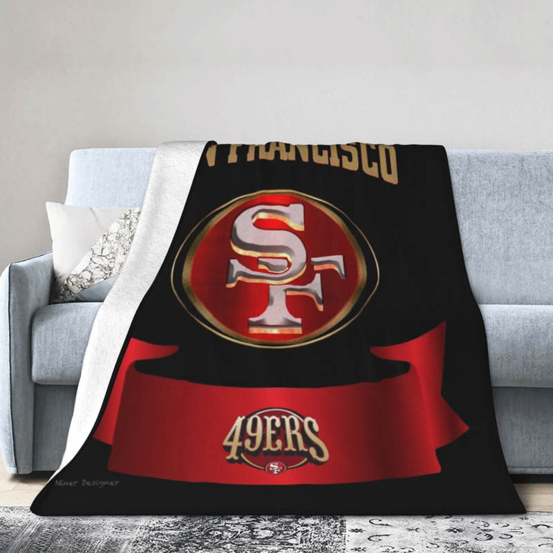 San Francisco 49ers Blankets Sherpa Blankets Throw Plush Blankets