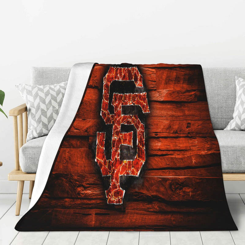 San Francisco Giants Blanket Sherpa Blanket Throw Blanket Plush Blankets