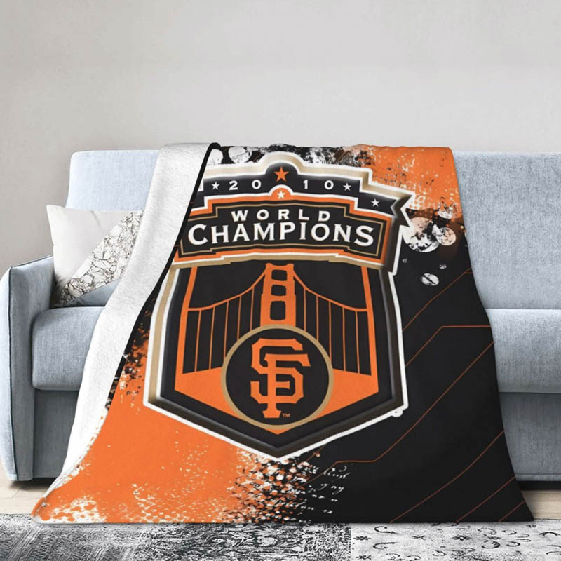 San Francisco Giants Blanket Sherpa Blankets Throw Blankets Plush Blanket